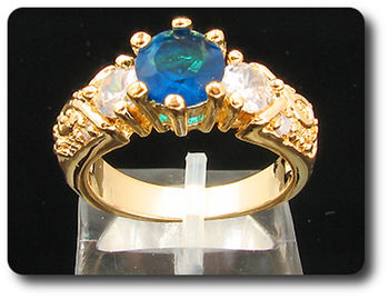 6 mm Blue Sapphire Ring