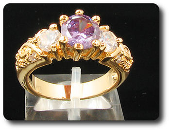 6 mm Purple Amethyst Ring