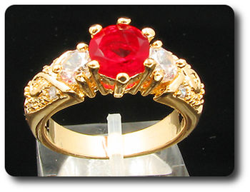 6 mm Red Ruby Ring