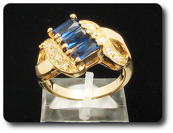 BAGUE SAPHIR BLEU