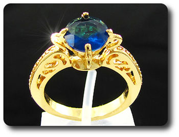 8 mm Blue Sapphire Ring