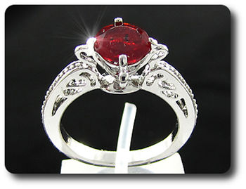 8 mm Red Ruby Ring