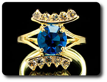 8 mm Blue Sapphire Ring