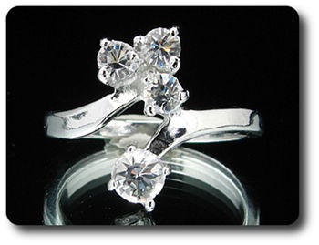 5 mm Created Diamond Ring