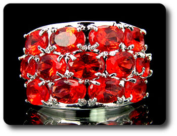 13x6 mm Red Ruby Ring