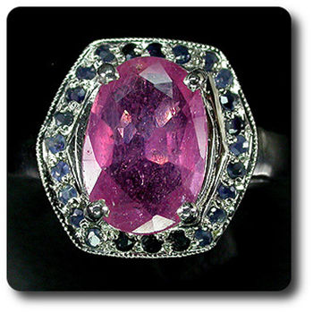 BAGUE RUBIS & SAPHIR