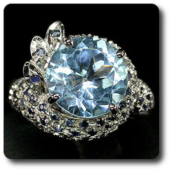 TOPAZ & SAPPHIRE RING