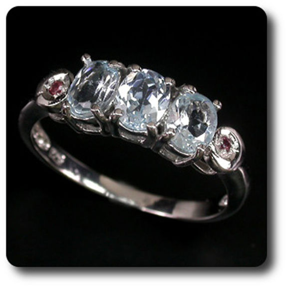 TOPAZ & RHODOLITE GARNET RING