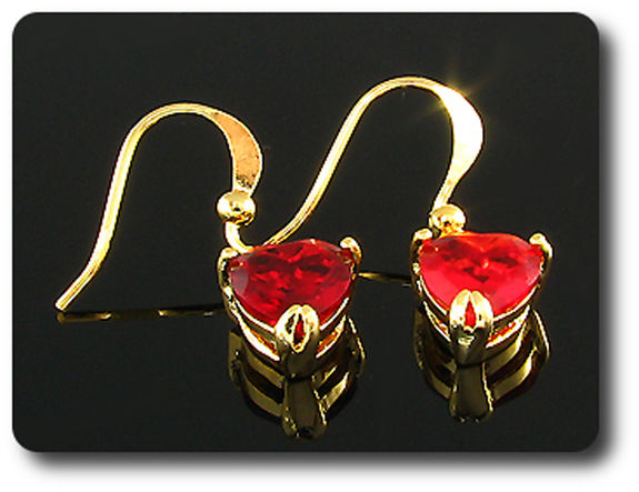BOUCLES D'OREILLE RUBIS