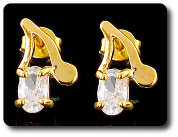 2x7mm Created Diamond Earrings