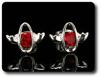 BOUCLES D'OREILLE RUBIS