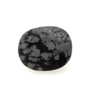 3.15 cts OBSIDIENNE FLOCON DE NEIGE