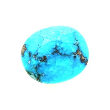 2.53 CT. NATURAL BLUE TURQUOISE + PYRITE