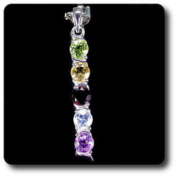 PENDENTIF AMETHYSTE TOPAZE GRENAT CITRINE PERIDOT