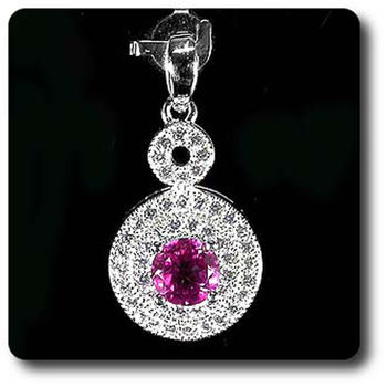 PENDENTIF TOPAZE ROSE