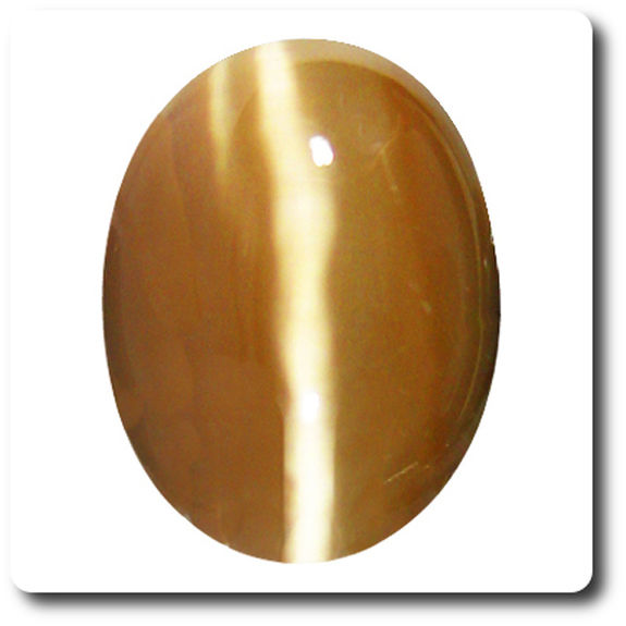 0.91 cts  OPALE DE FEU OEIL DE CHAT