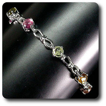 MULTICOLOR TOURMALINE BRACELET