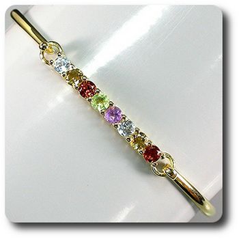 BRACELET AMETHYSTE GRENAT CITRINE PERIDOT TOPAZE