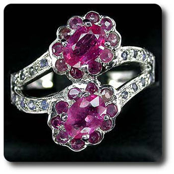 BAGUE RUBIS & SAPHIR