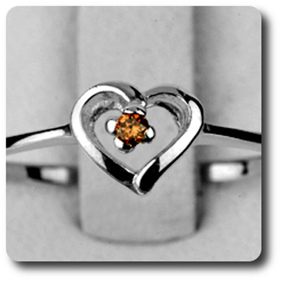 BAGUE DIAMANT CHAMPAGNE