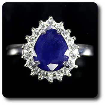 BAGUE SAPHIR BLEU