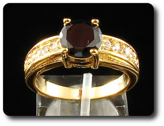 BAGUE SAPHIR NOIR