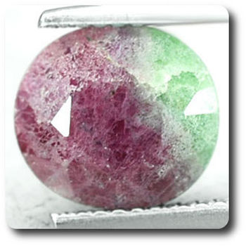 3.78 cts  RUBIS ZOISITE ANYOLITE