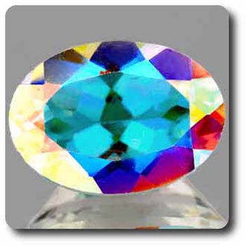 8.48 cts  TOPAZE ARC EN CIEL . IF