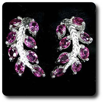 RHODOLITE GARNET EARRINGS