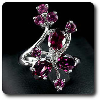 RHODOLITE GARNET RING