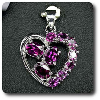 RHODOLITE GARNET PENDANT