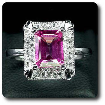 BAGUE TOPAZE ROSE