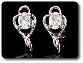 BOUCLES D'OREILLE DIAMANT CZ
