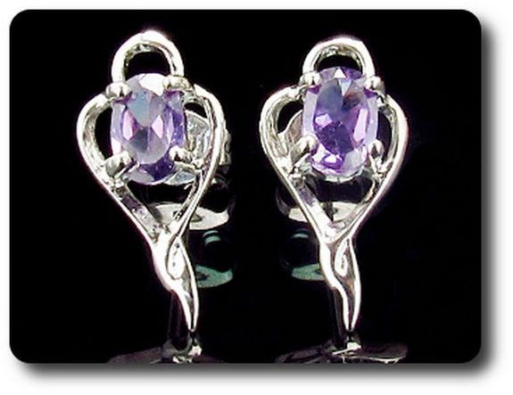 BOUCLES D'OREILLE AMETHYSTE