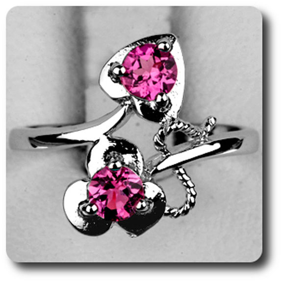 BAGUE TOURMALINE ROSE