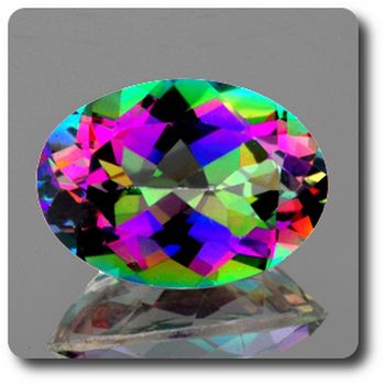 7.00 cts TOPAZE ARC EN CIEL . IF