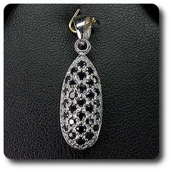 BLACK SAPPHIRE PENDANT