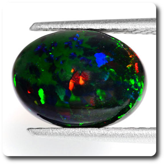 Opale Noire | Pierre Plate 3.0 à 4.0 cm | Pierre Naturelle Opale Noire | Pierre Plate 3.0 à 4.0 cm | Pierre Naturelle