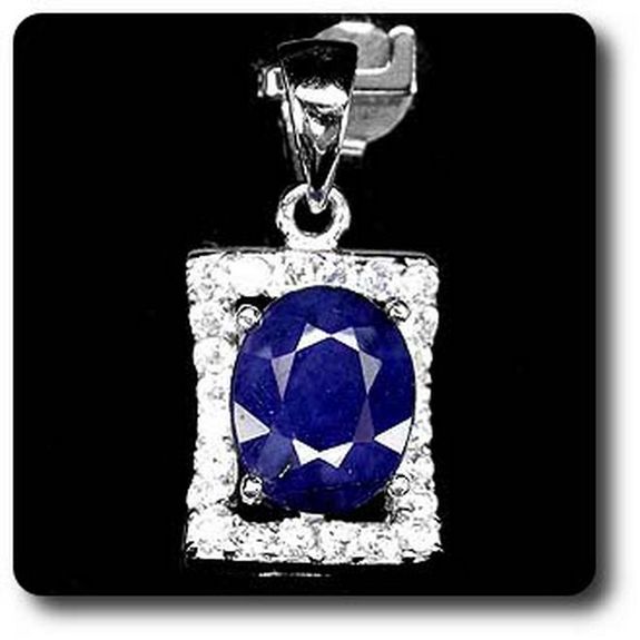 PENDENTIF SAPHIR BLEU