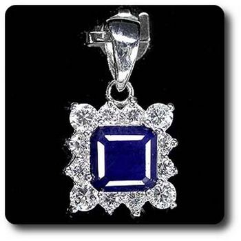 PENDENTIF SAPHIR BLEU