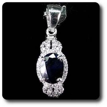 PENDENTIF SAPHIR BLEU