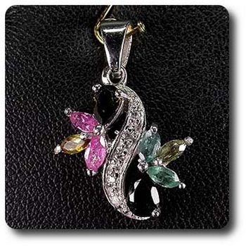 MULTICOLOR TOURMALINE PENDANT