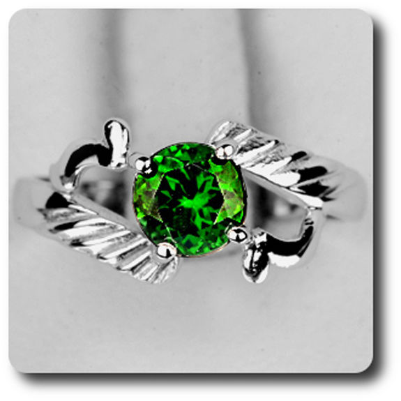 BAGUE DIOPSIDE  VERTE