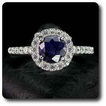DEEP BLUE SAPPHIRE RING