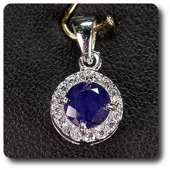 PENDENTIF SAPHIR BLEU