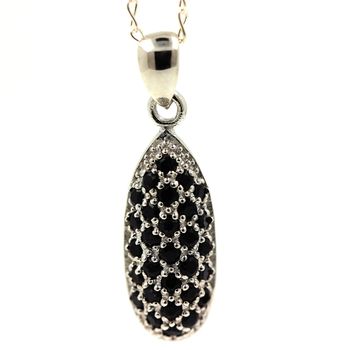 PENDENTIF SAPHIR NOIR