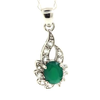 PENDENTIF AVENTURINE & TOPAZE BLANCHE