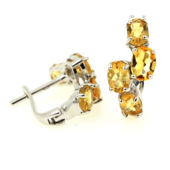 BOUCLES D'OREILLE CITRINE