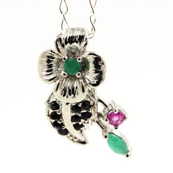 EMERALD RUBY SAPPHIRE PENDANT