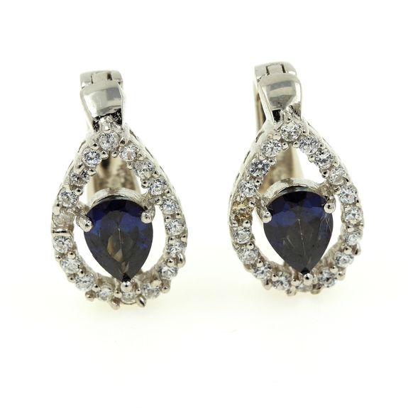 BOUCLES D'OREILLE  QUARTZ ARC EN CIEL